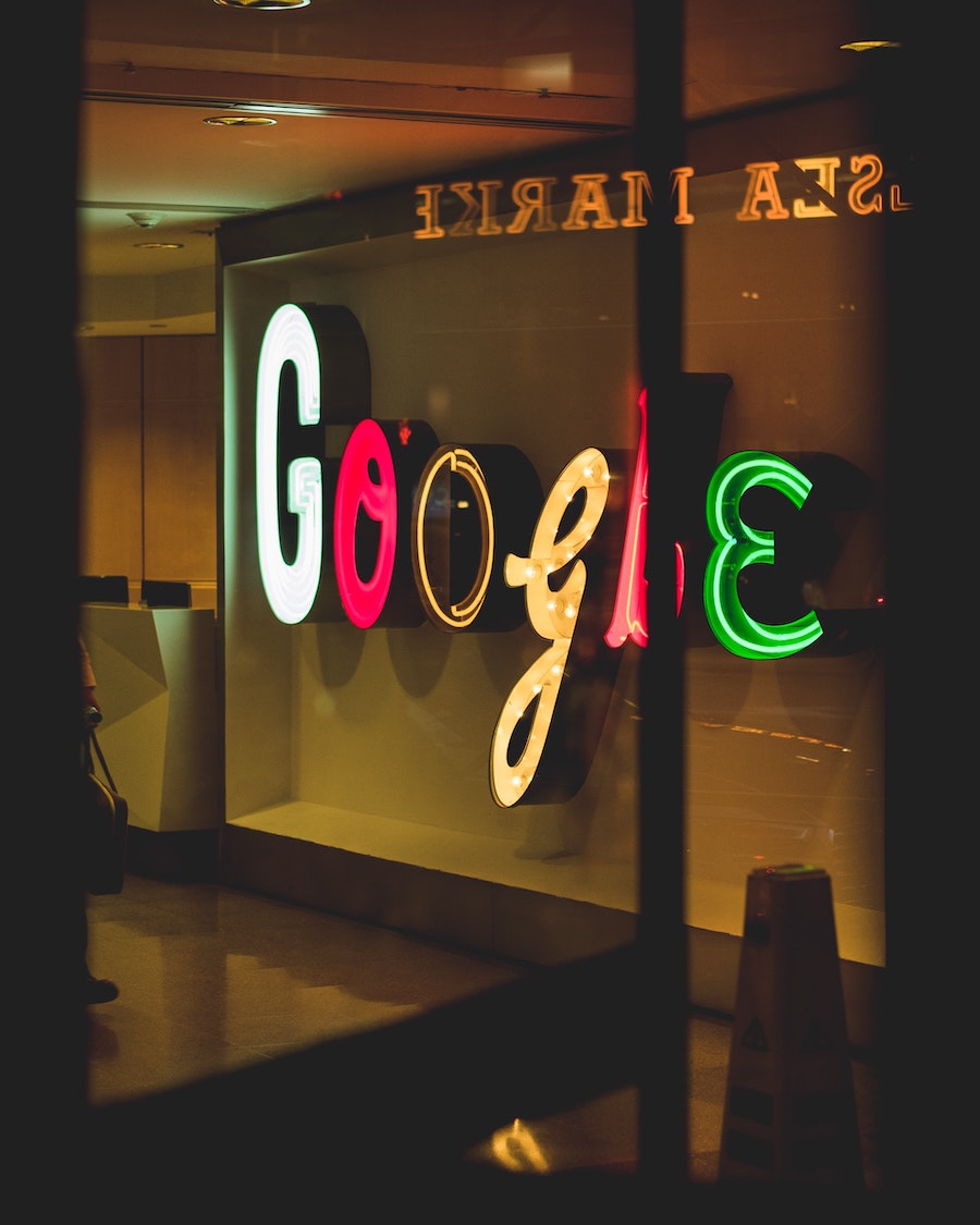 google logo on wall